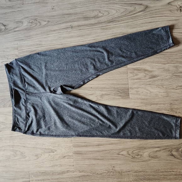 Dark Gray Melange Athletic Works Leggings - Picture 1 of 5